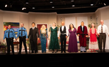 ‘Rumors’ turns dinner party into comic chaos at Park Hall Rumors cast