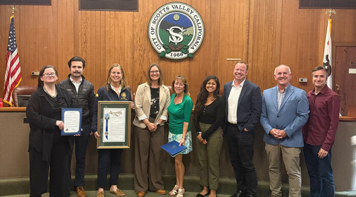 Outgoing Scotts Valley city manager honored with proclamation Mali LaGoe proclamation