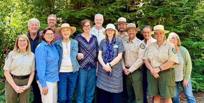 Reyneri family and State Parks Reyneri family and park staff